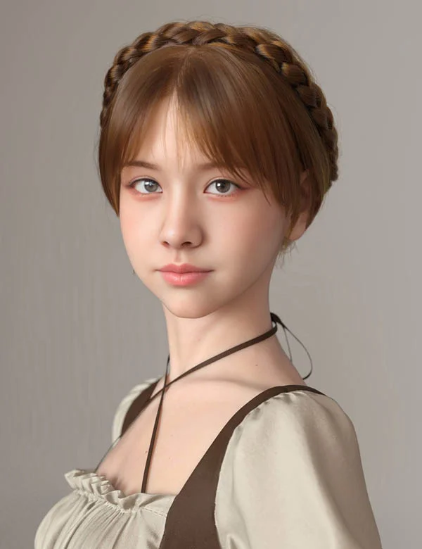 dForce Princess Series Crown Braid for Genesis 9