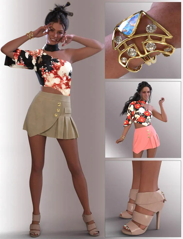 dForce Fayora Outfit for Genesis 9 Feminine