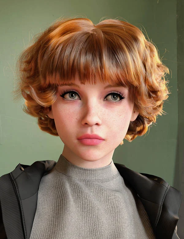 dForce CS Colette Hair for Genesis 9